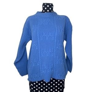 Eddie Bauer Mock Neck Chunky knit Sweater Small